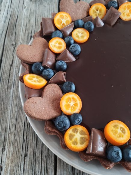 Crostata Al Cacao Con Ganache Al Cioccolato Imprastando